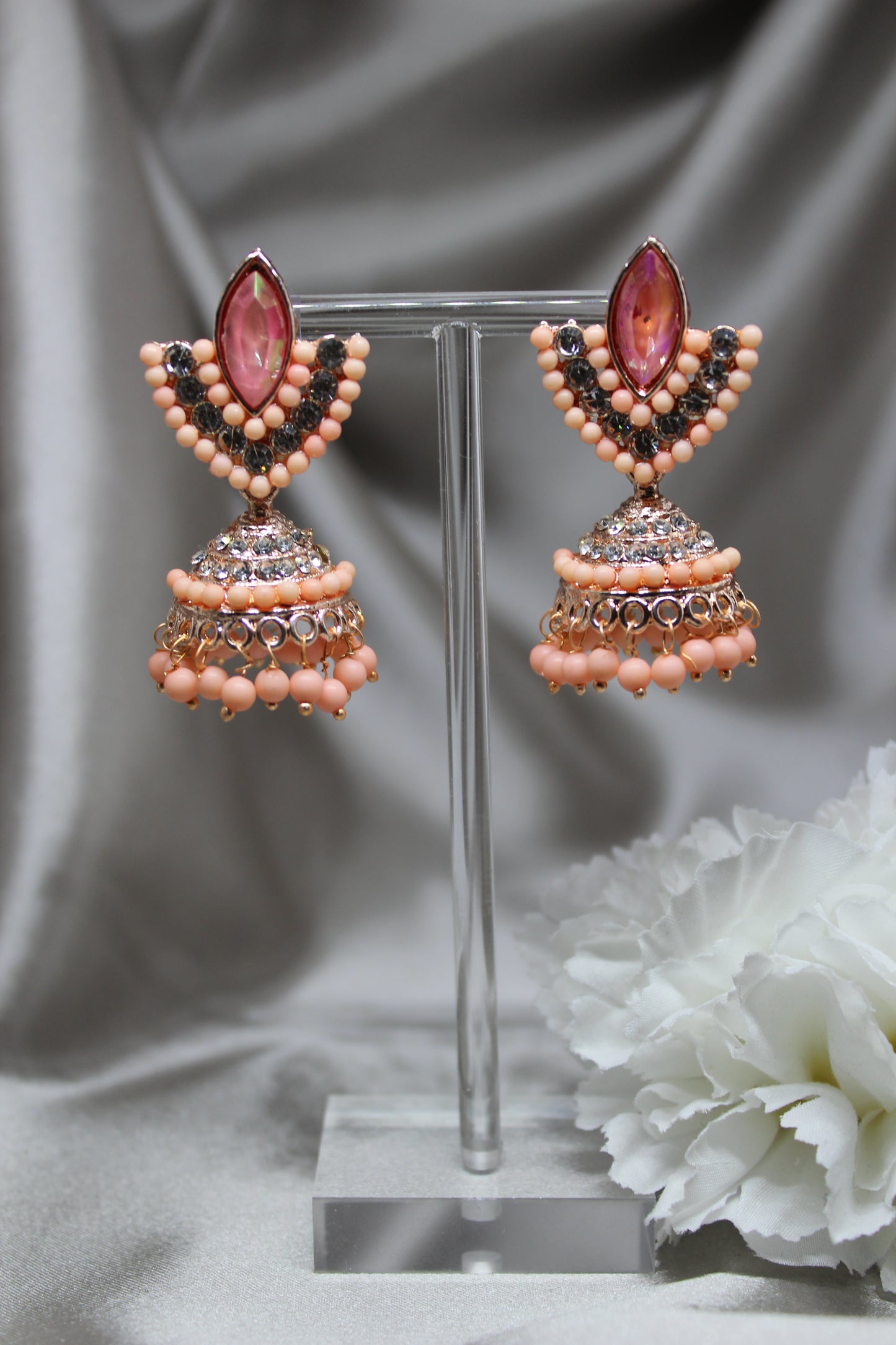 Light Pink Jhumkas