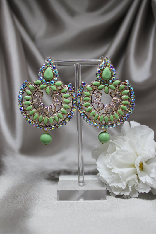 Mint Green Dangler Earrings
