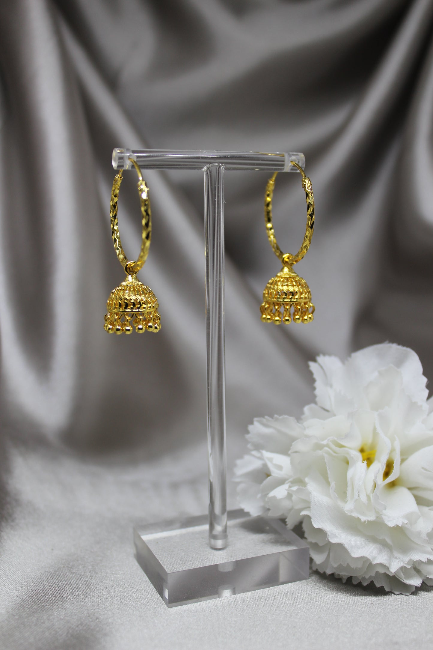 Golden ring Jhumkas