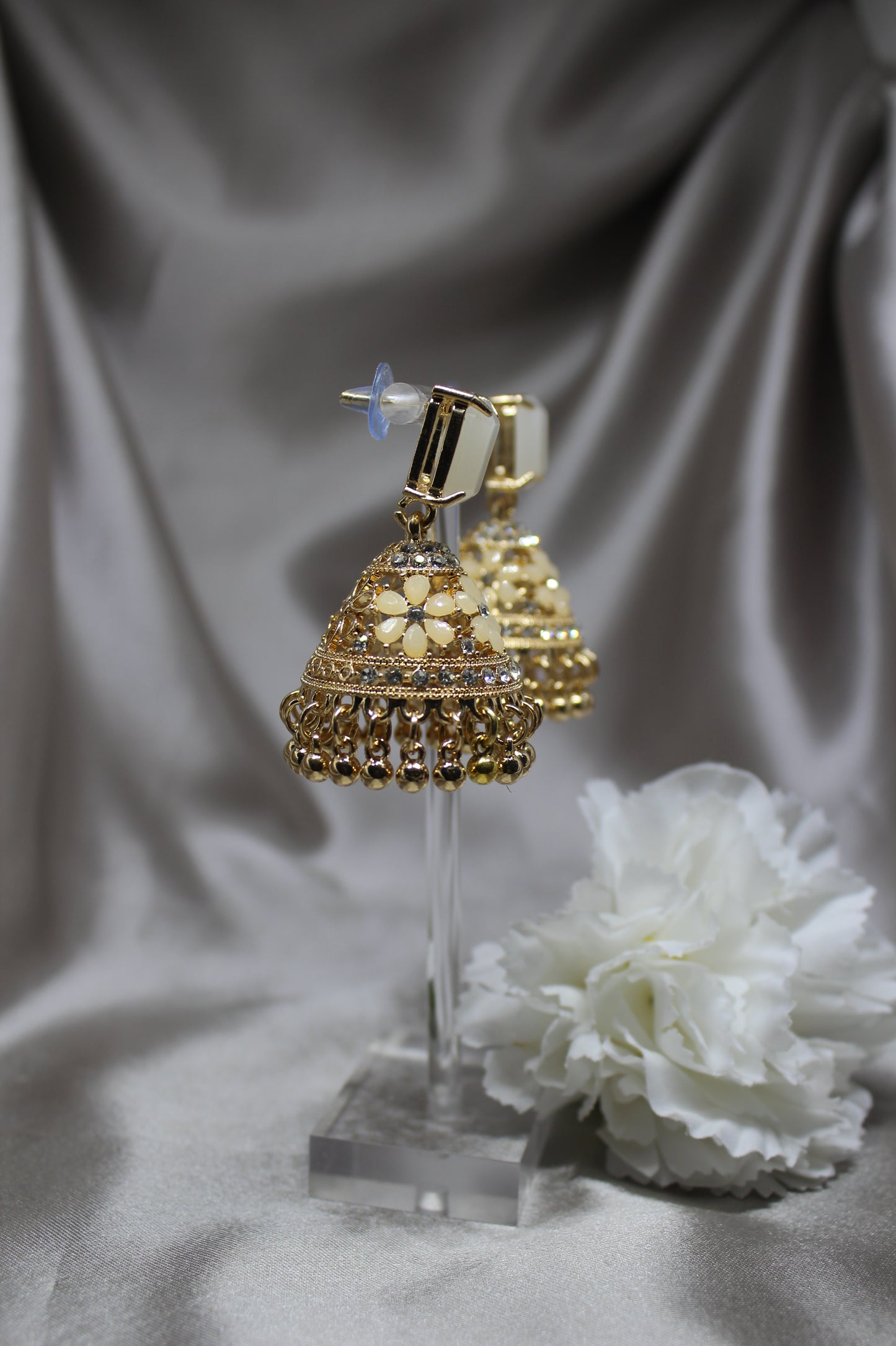 Floral Blush Jhumkas