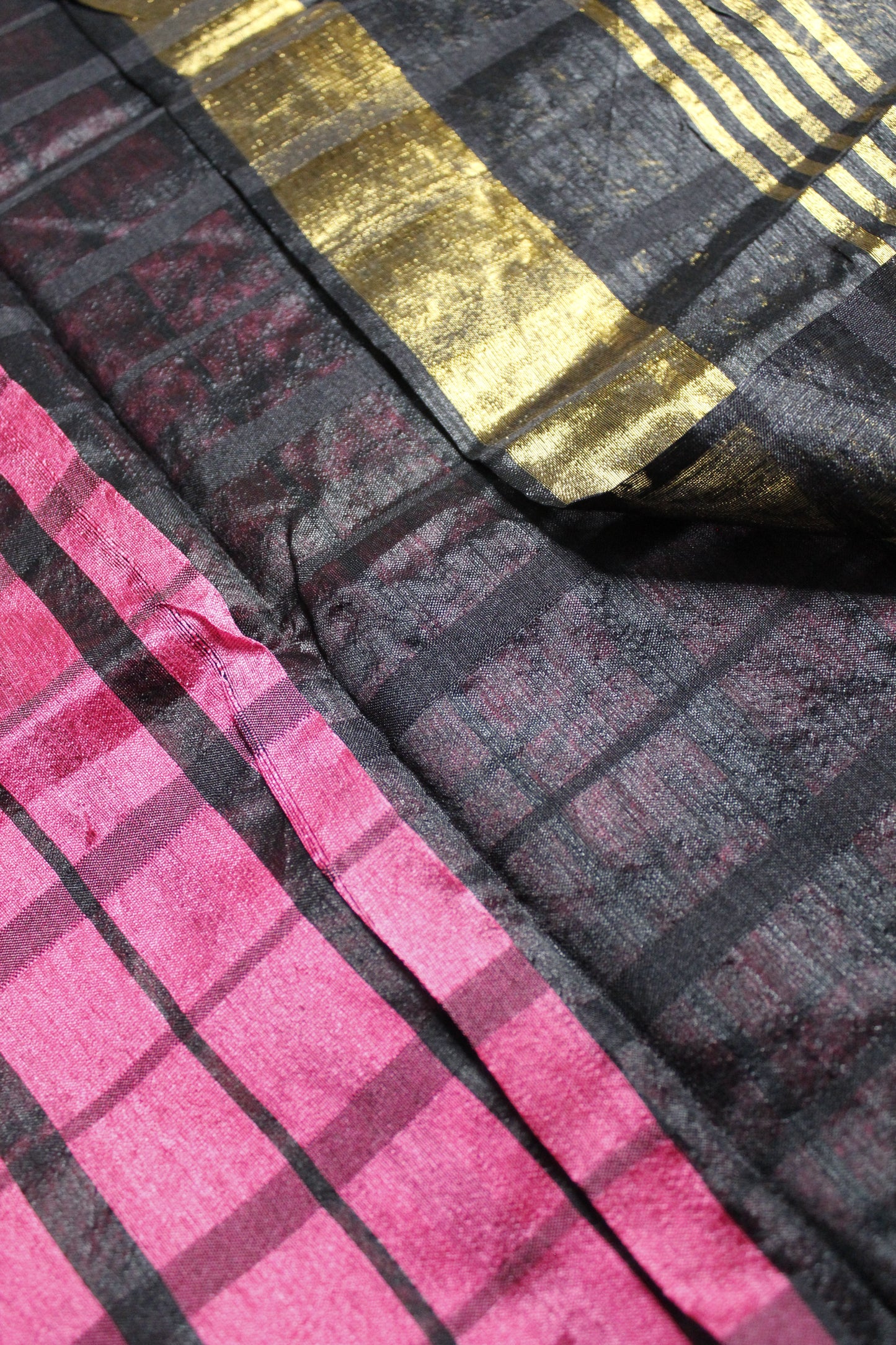 Checked Fancy Cotton Saree