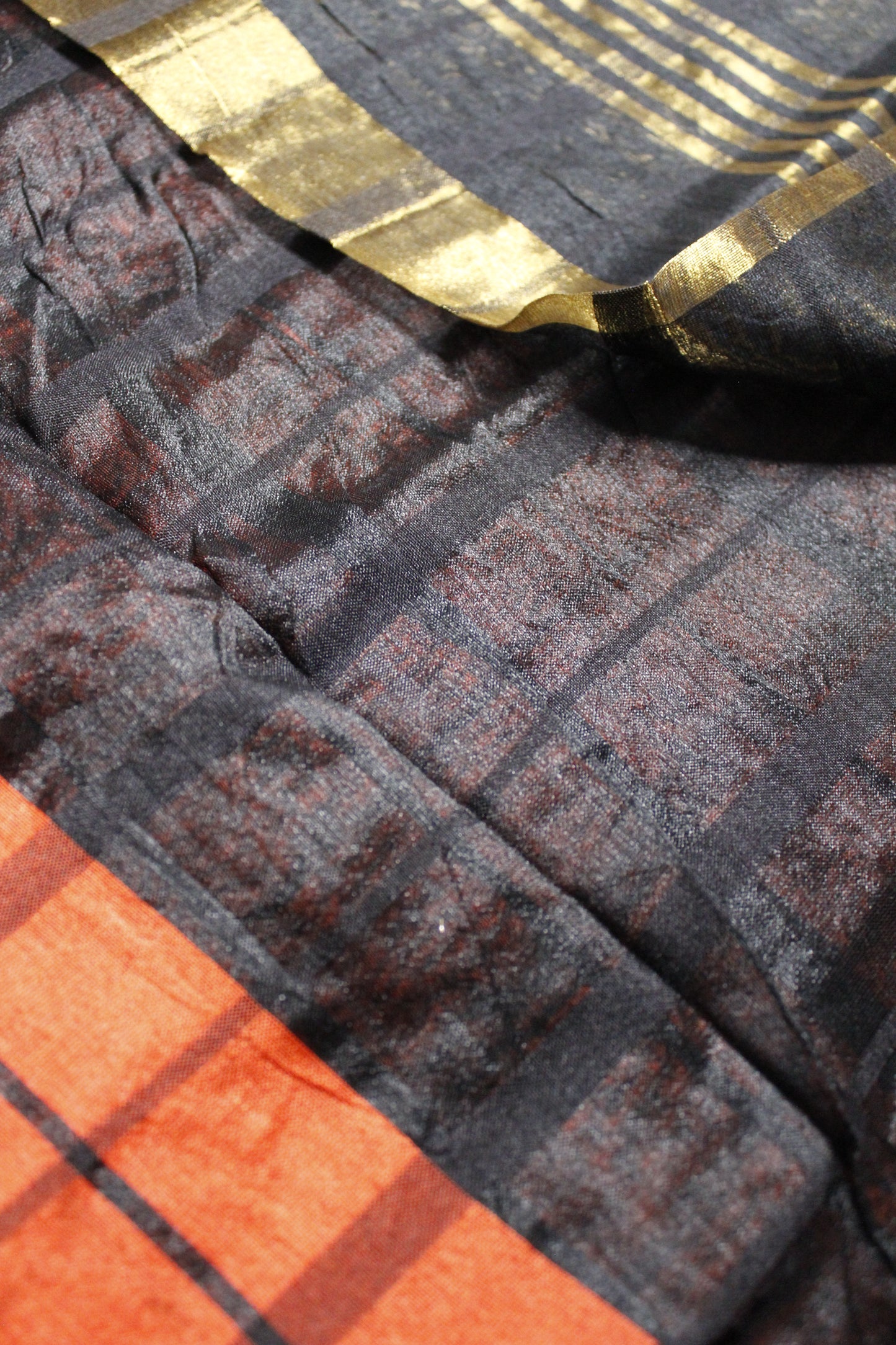 Checked Fancy Cotton Saree