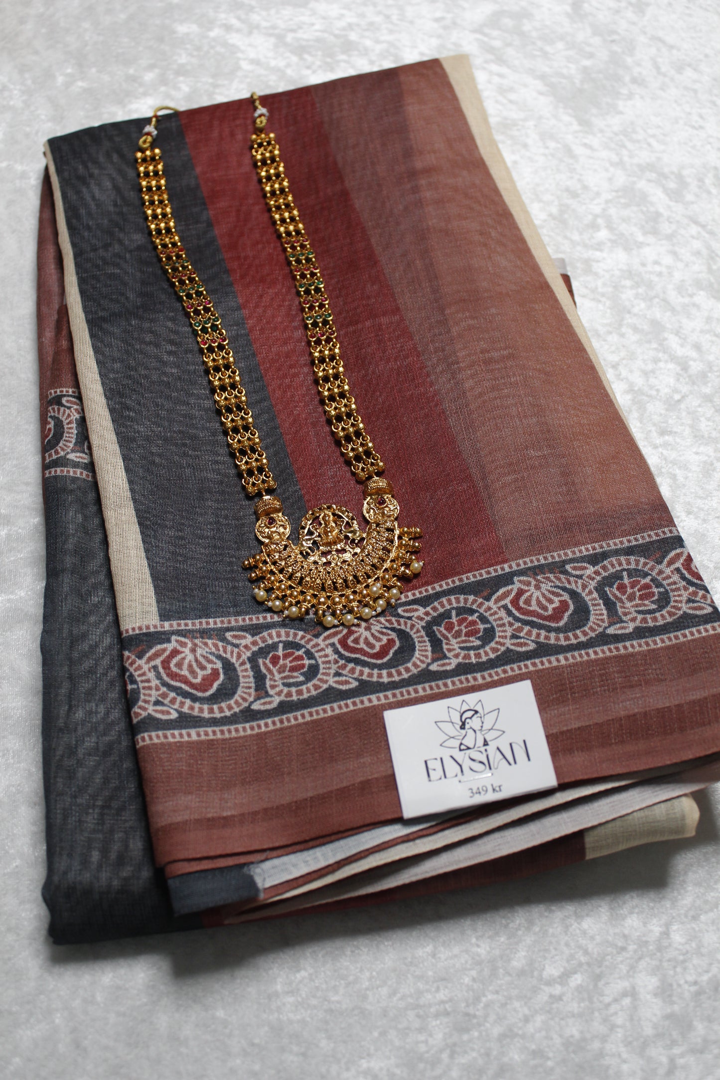 Mix Striped Linen Saree