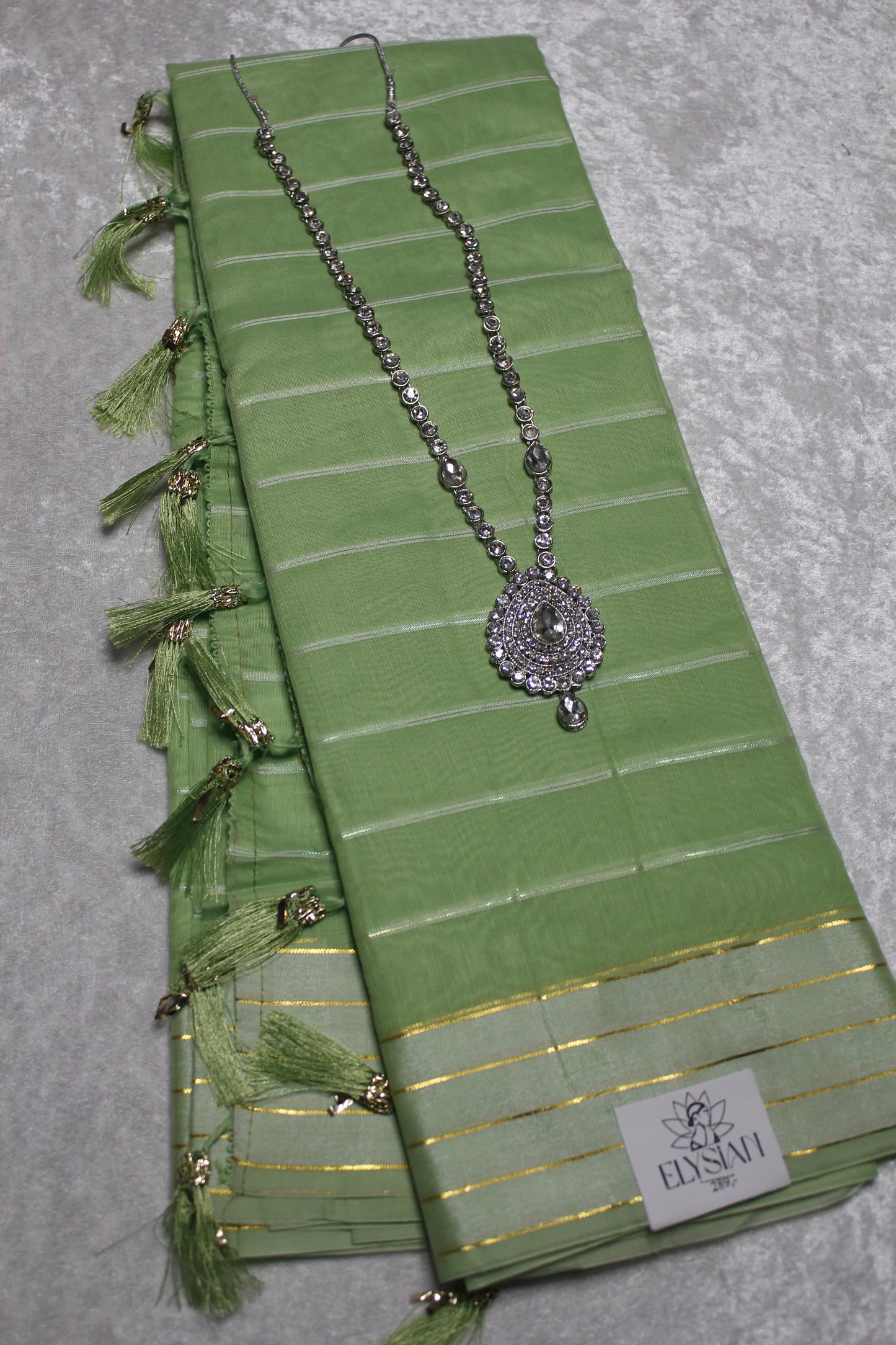 Light Green Linen Saree