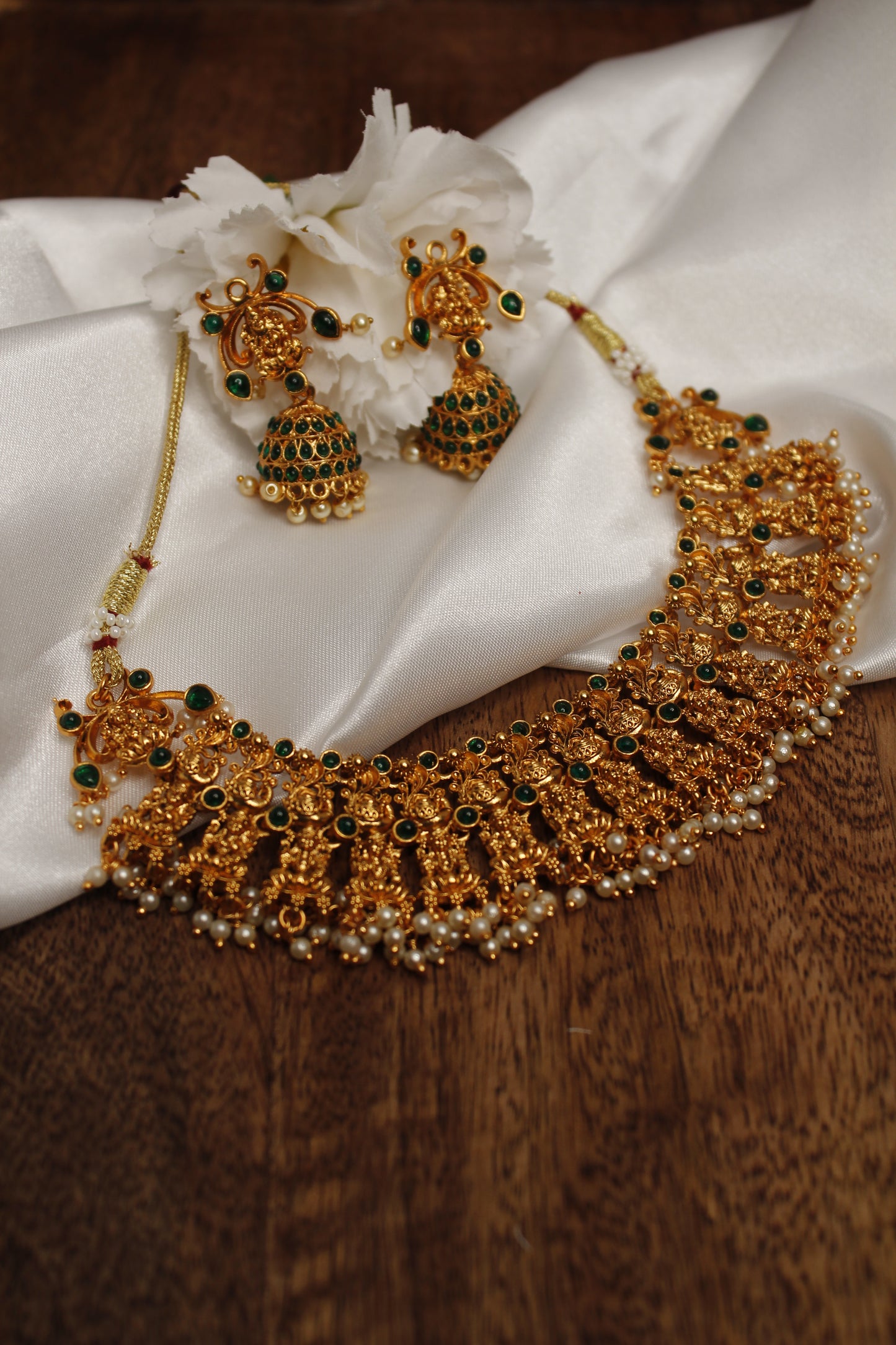 Divya Necklace Set - Green