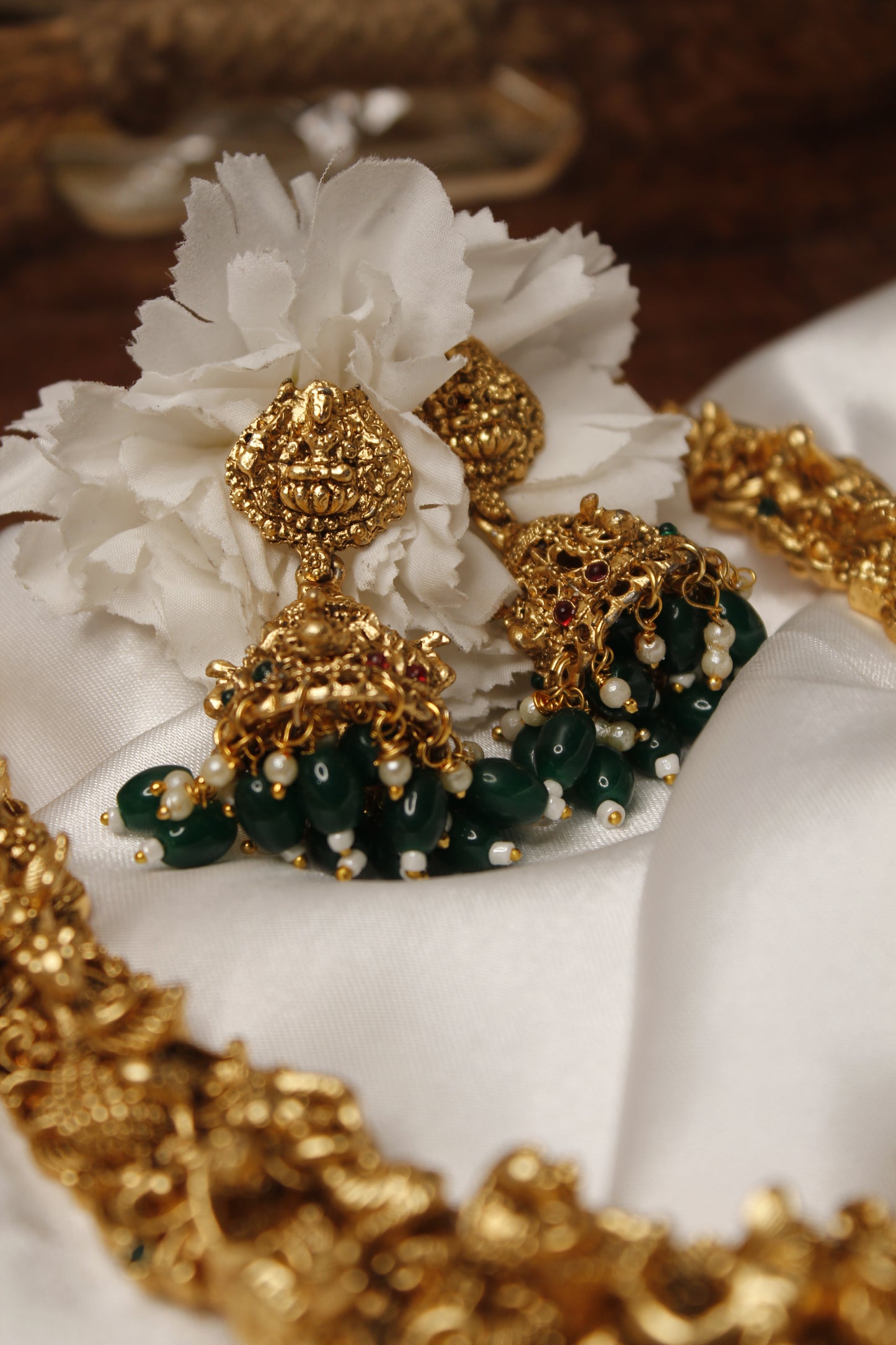 Jeyalakshmi Temple Necklace Set