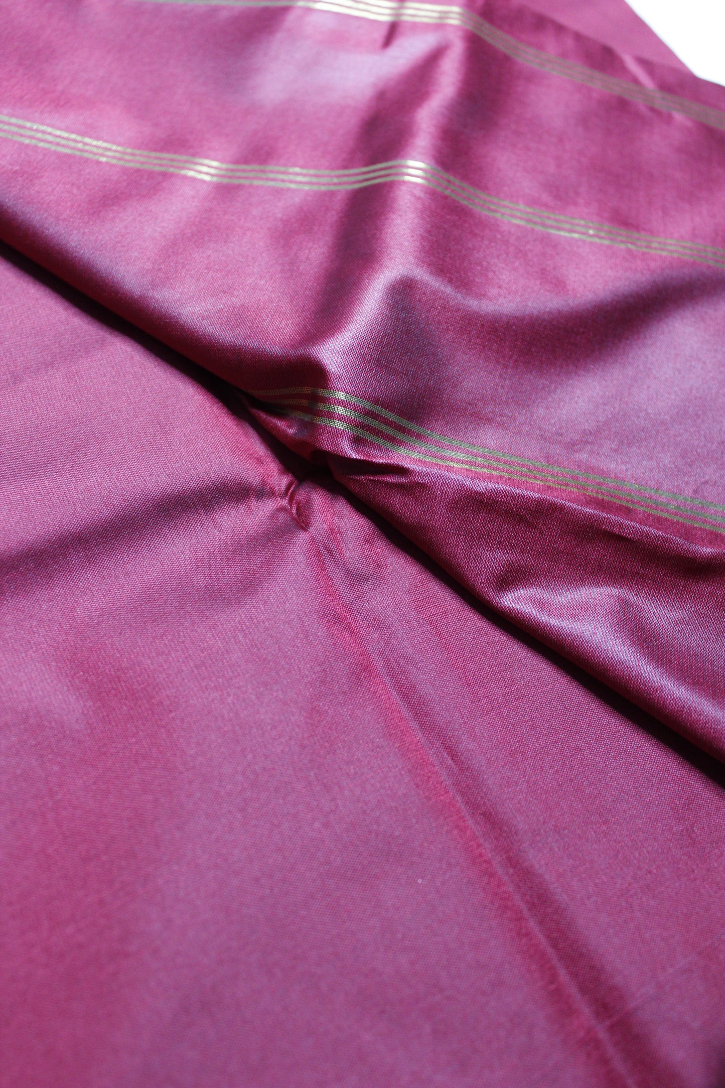 Dark Red Crepe Silk Saree