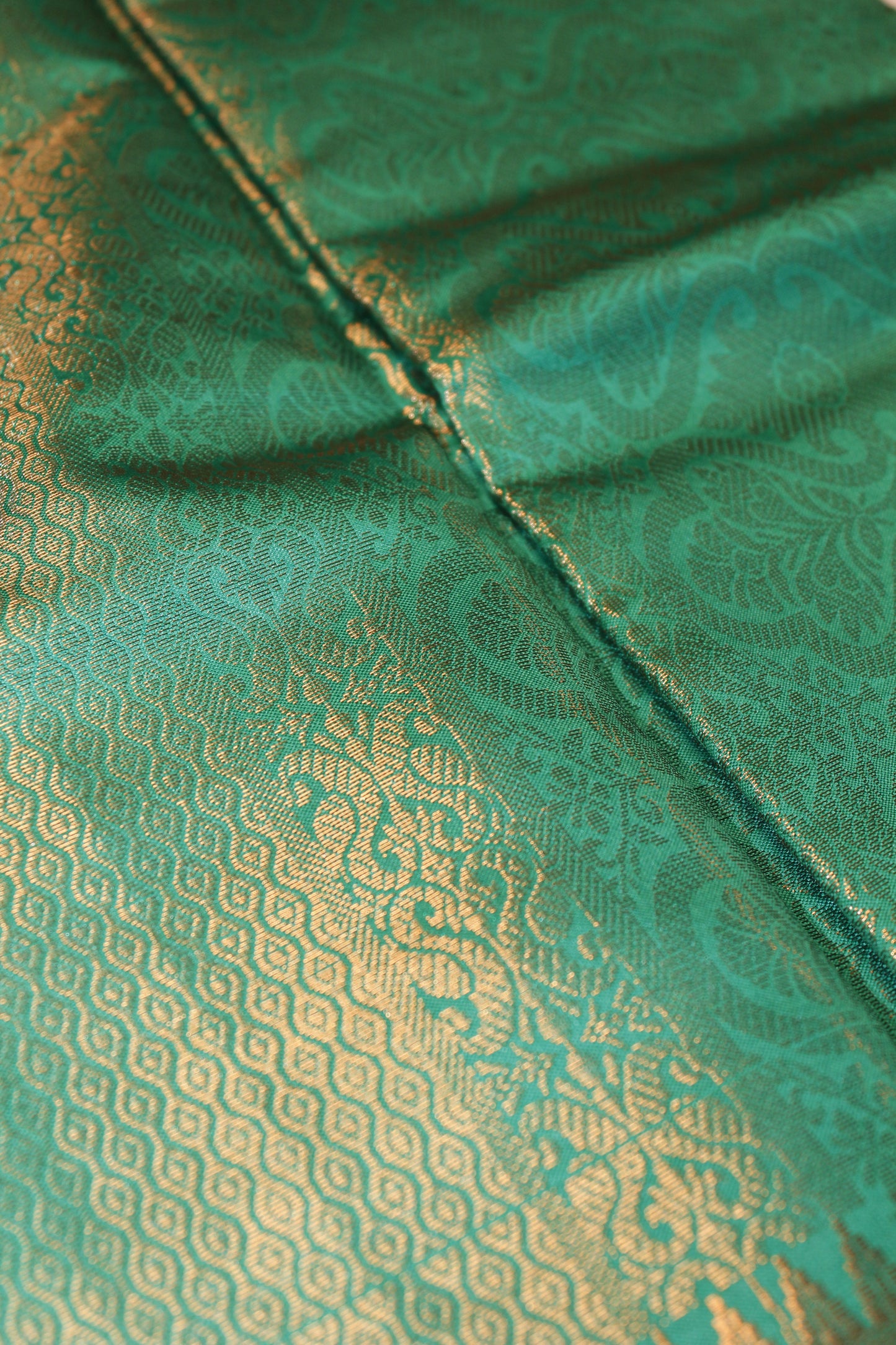 Copper Zari Silk Saree