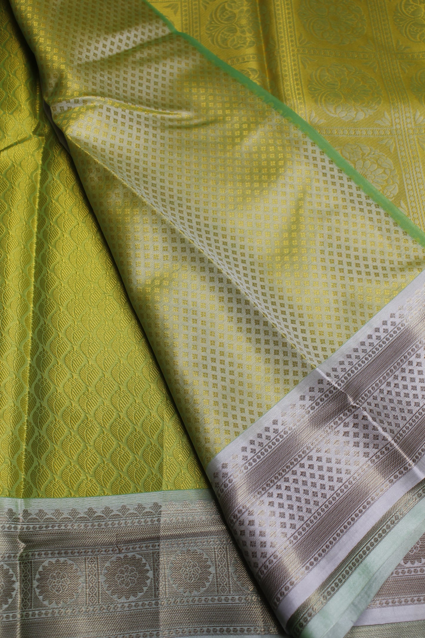 Green Kora Muslin Saree