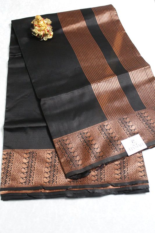 Black Soft Silk Saree
