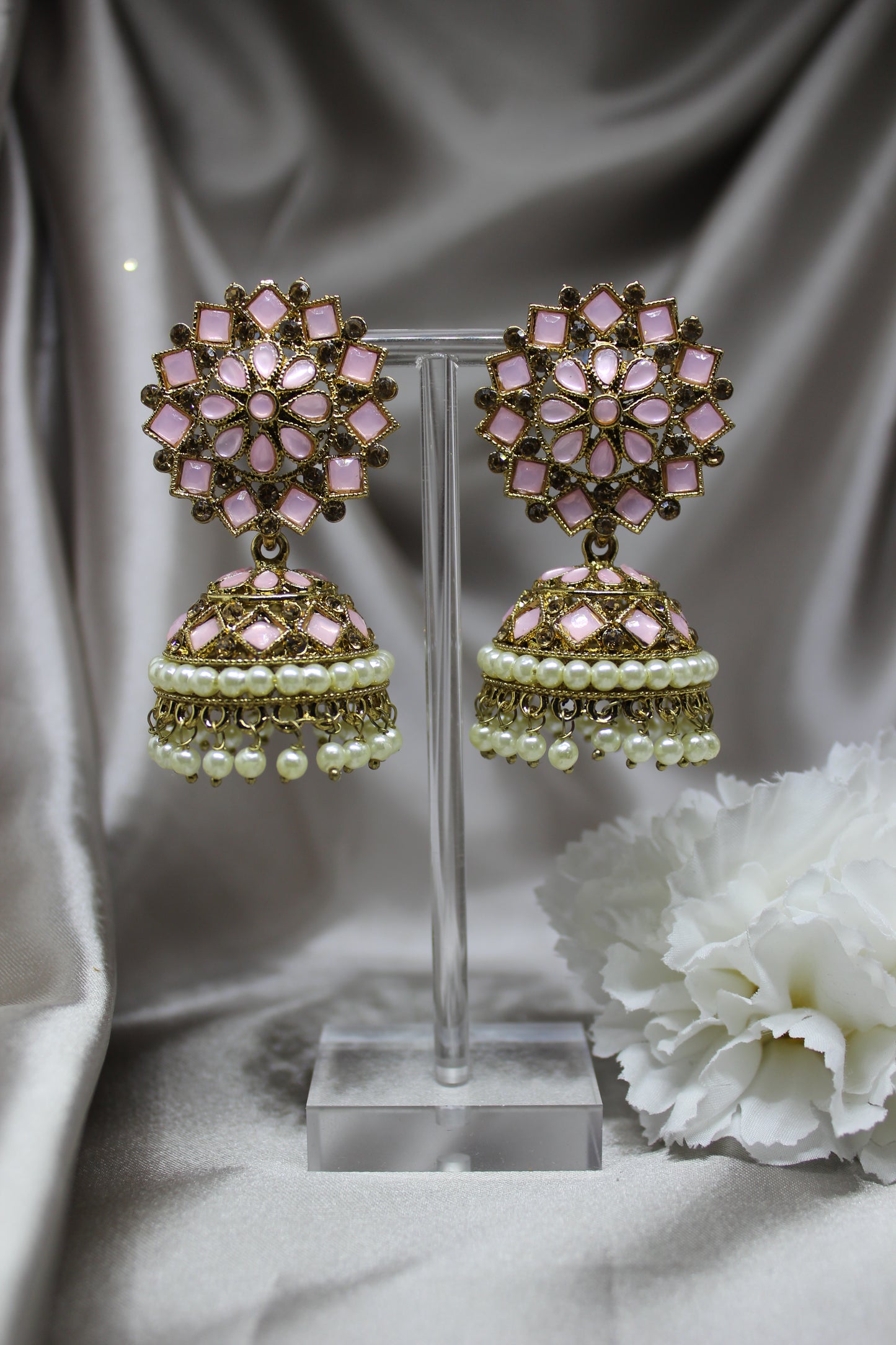 Pastel Shine Jhumkas