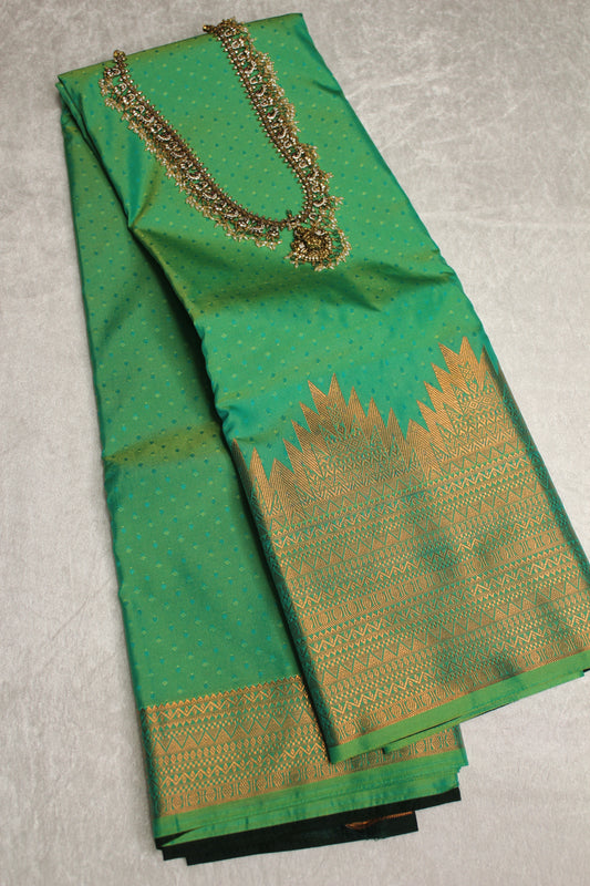 Green Semi Silk Saree