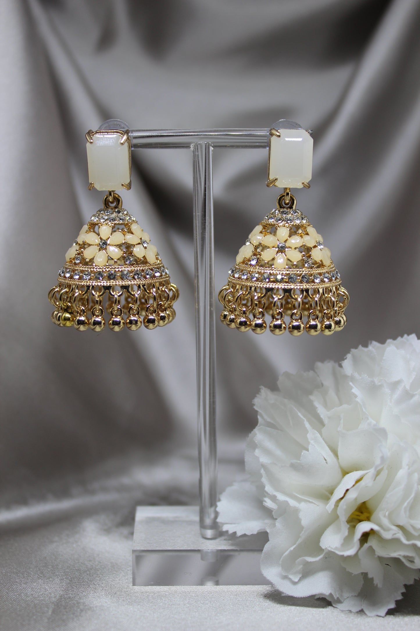 Floral Blush Jhumkas