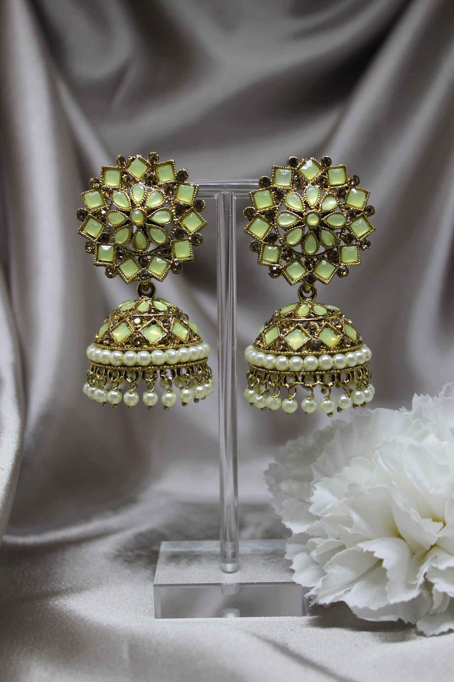 Pastel Shine Jhumkas