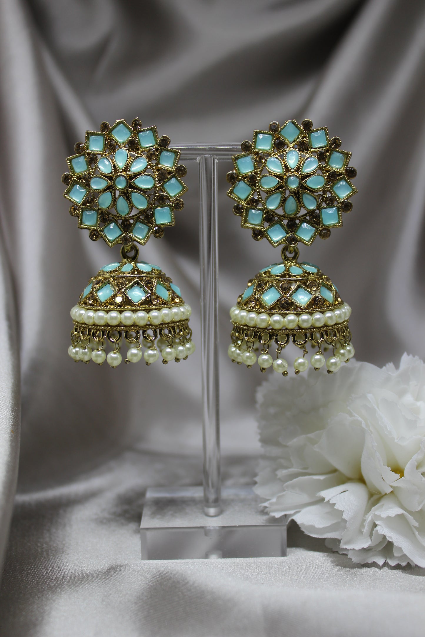 Pastel Shine Jhumkas