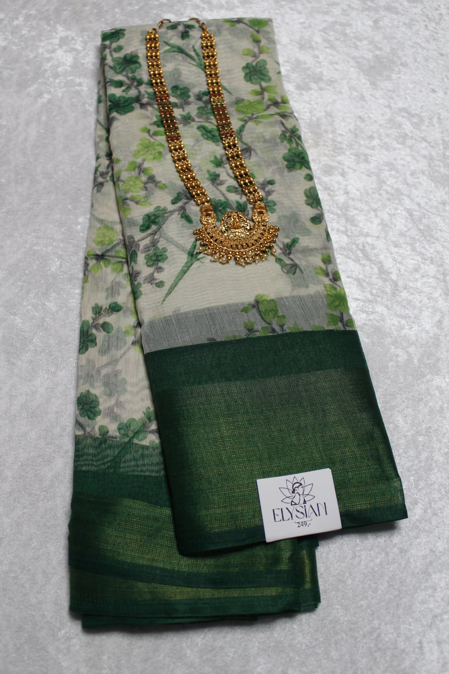 Flower Vine Cotton Saree