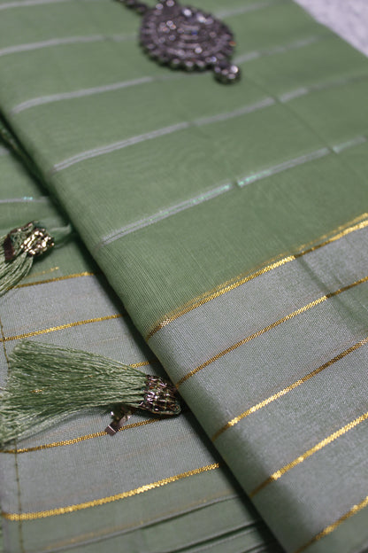 Light Green Linen Saree