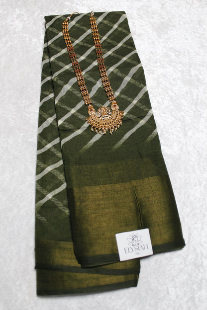 Cross Line Cotton Saree