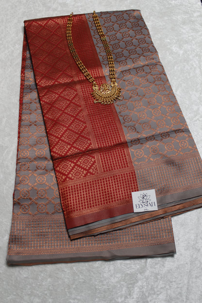 Royal Threads Litchi Silk Saree