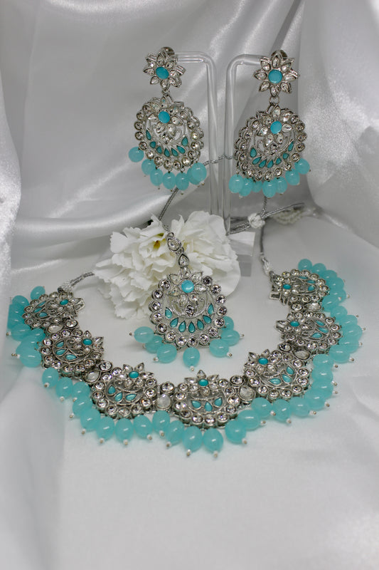 Blue Blossom Necklace set