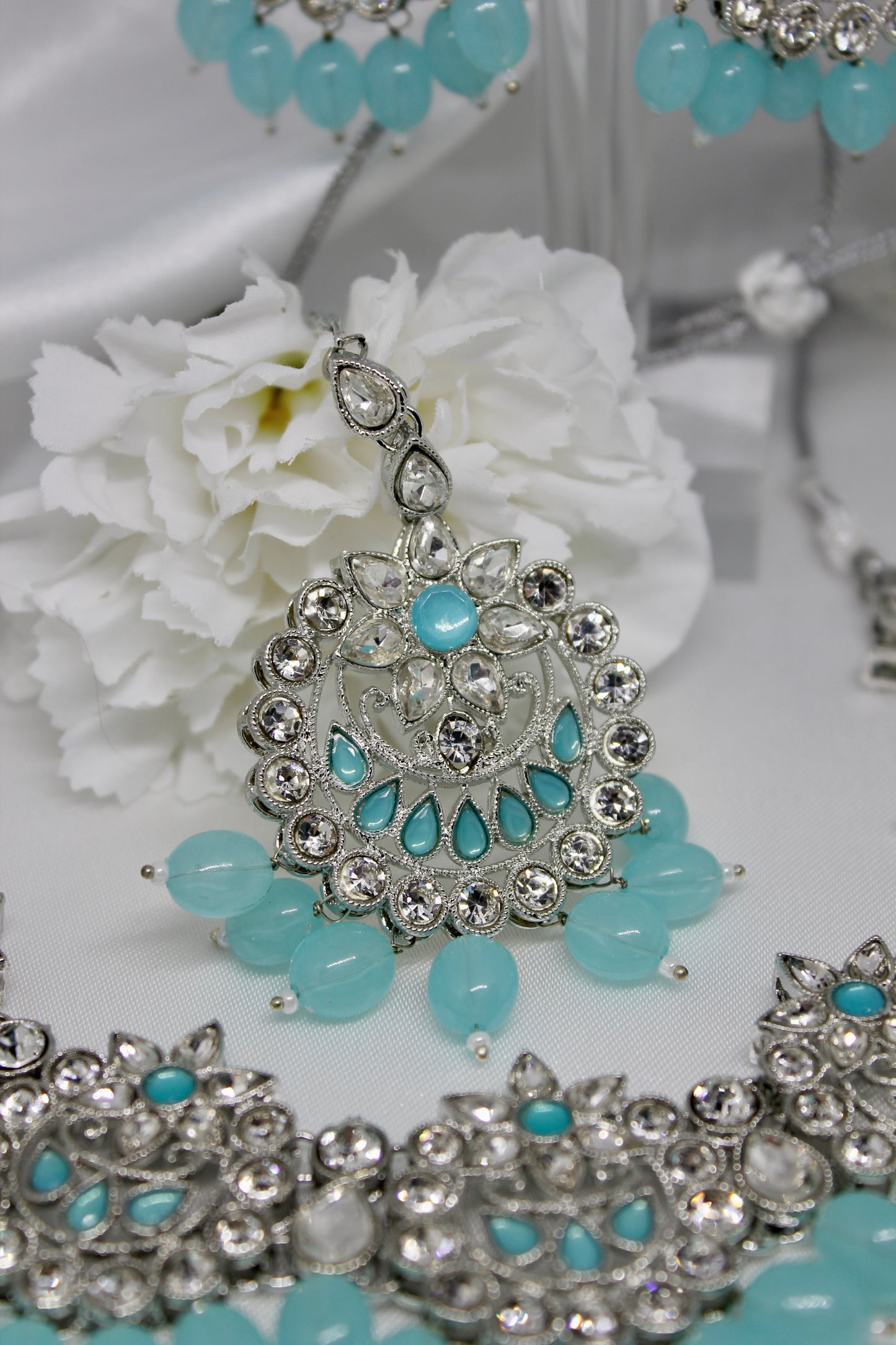 Blue Blossom Necklace set