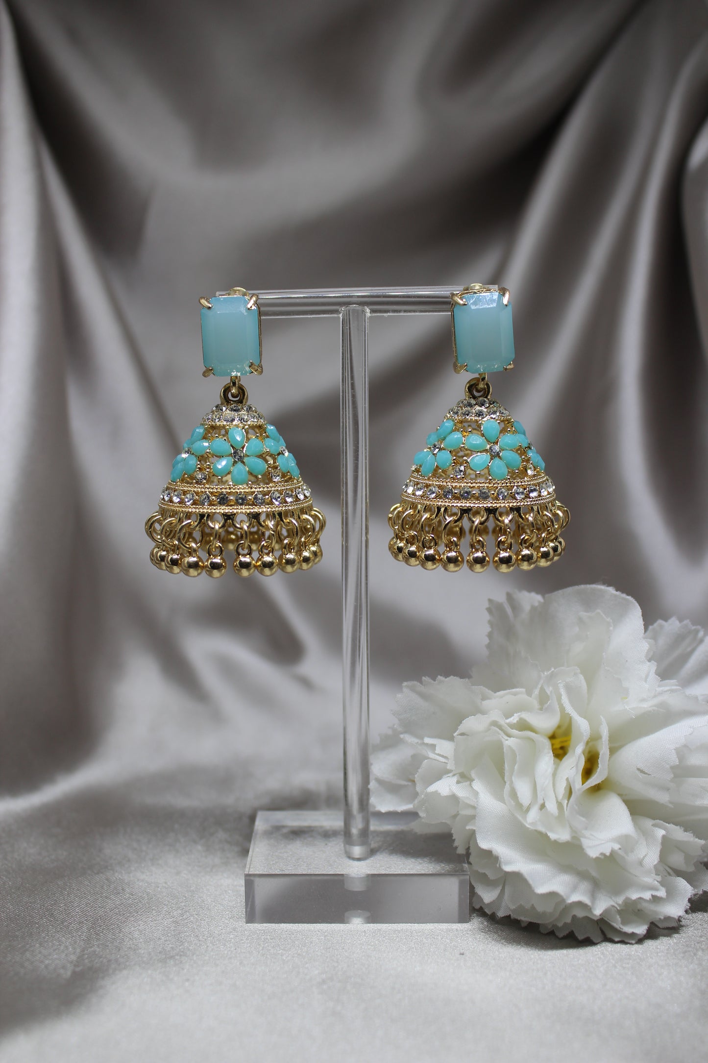 Floral Blush Jhumkas