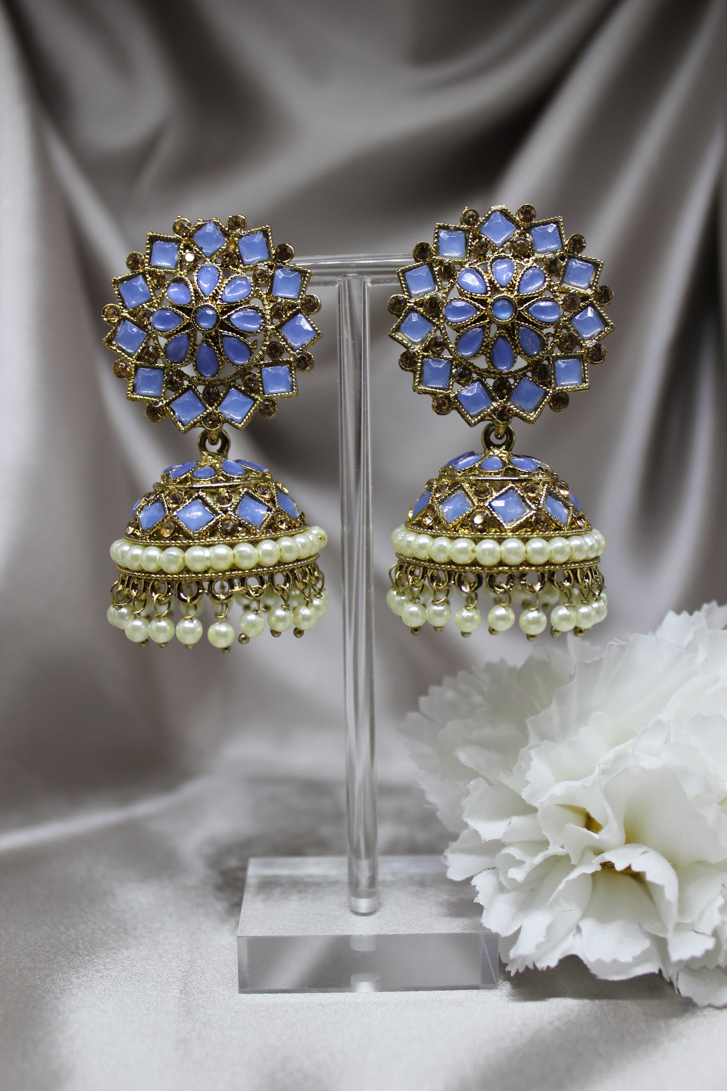 Pastel Shine Jhumkas